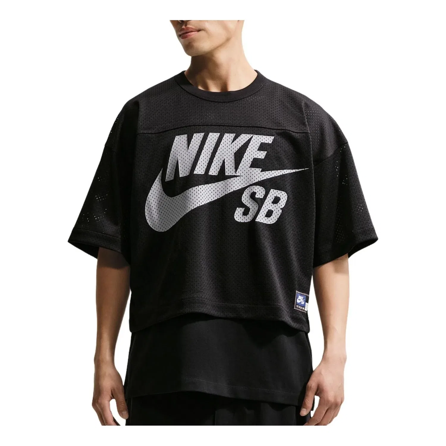Футболка для скейтбординга Nike SB Football Shirt Skate Top 'Black' IF1349-010, черный