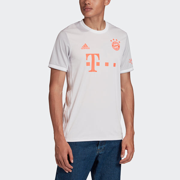 Футболка fcb a jsy с круглым вырезом спортивная майка sw fan edition bayern munich away Adidas, белый — фото 3