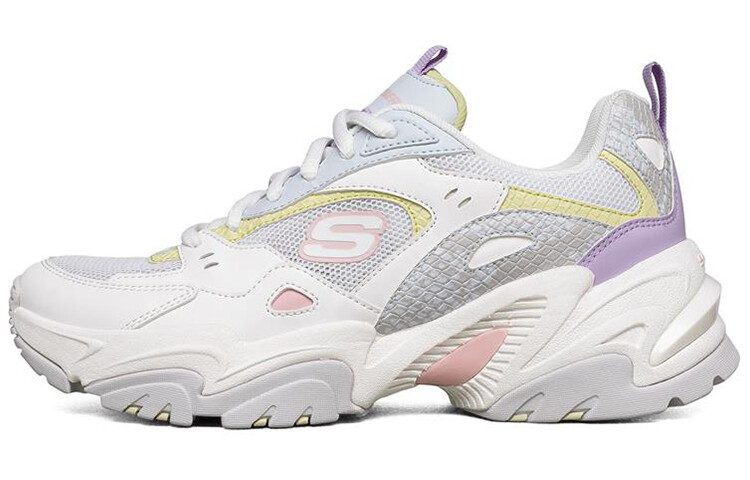 Кроссовки Skechers Stamina V2 Low Running Shoes Gs White/Purple Women's