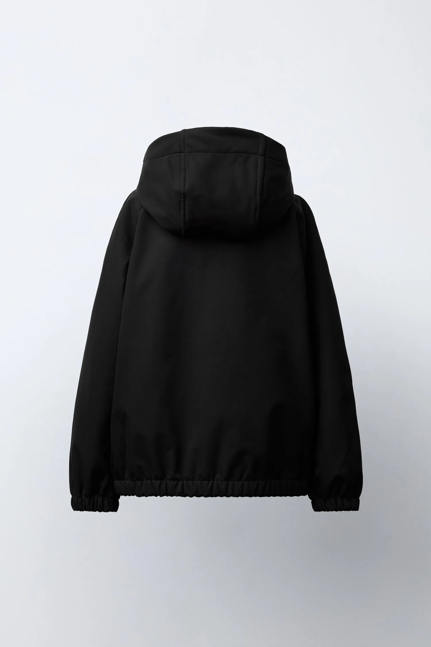 Водоотталкивающая техническая куртка с капюшоном Zara, черный — фото 4
