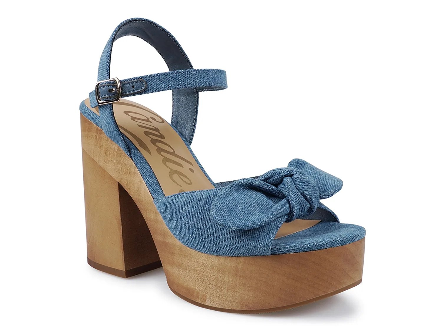 Сандалии Candie's Colbey Platform Sandal, Denim Blue