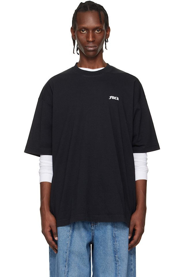 

Футболка «Фу» Vetements, черный