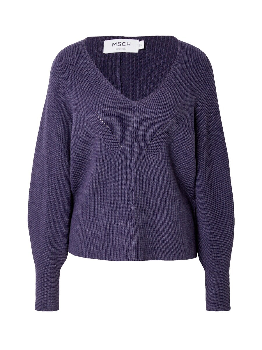 

Тонкий вязаный свитер MSCH COPENHAGEN Sweater Acentia Rachelle, темно-синий