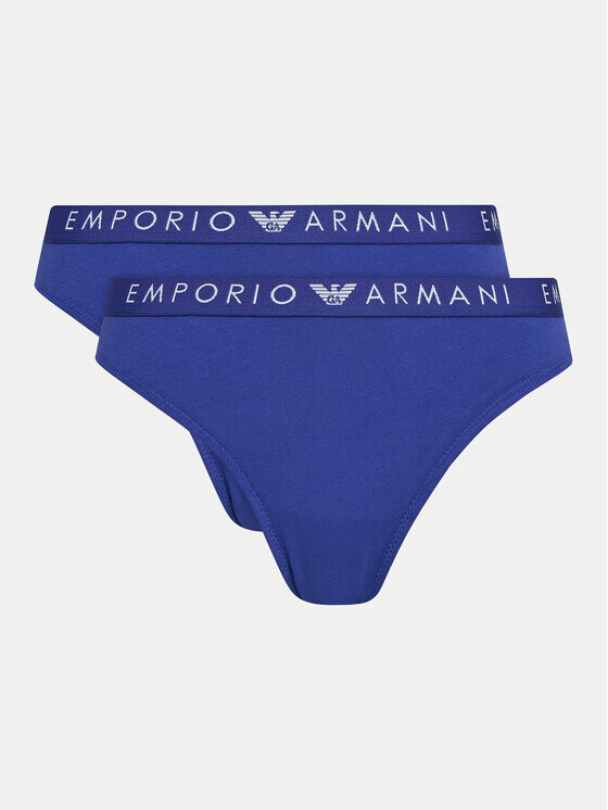 

Комплект из 2 бразильских женских трусов Emporio Armani Underwear, синий