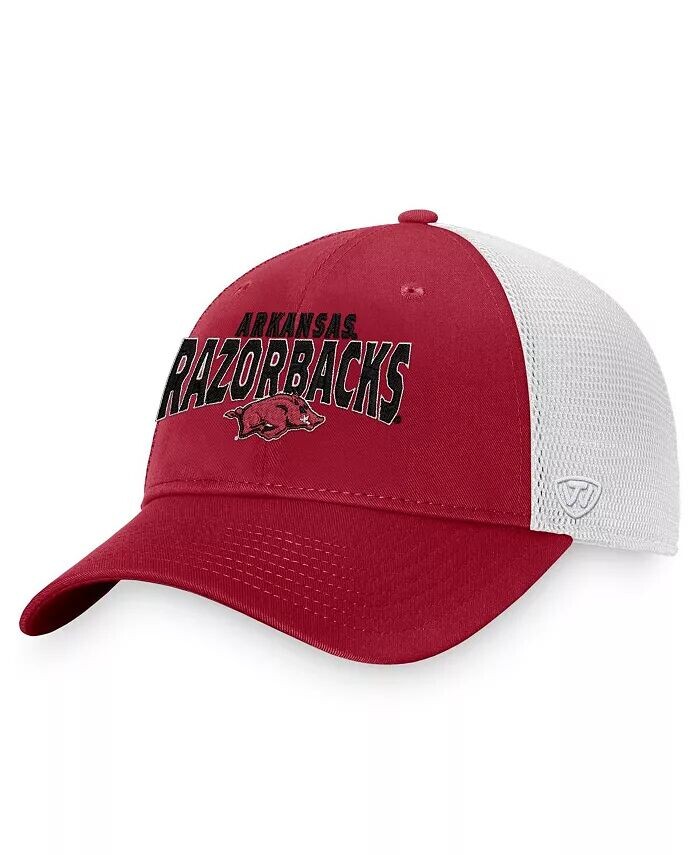 

Мужская кепка Cardinal Arkansas Razorbacks Breakout Trucker Snapback Top Of The World
