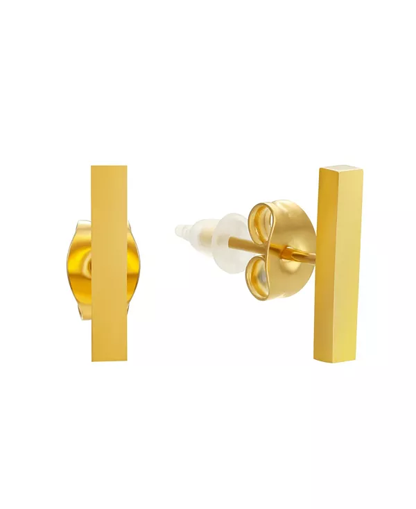 

Серьги-Гвоздики из нержавеющей стали с покрытием из 18-каратного золота Steeltime, gold-plated