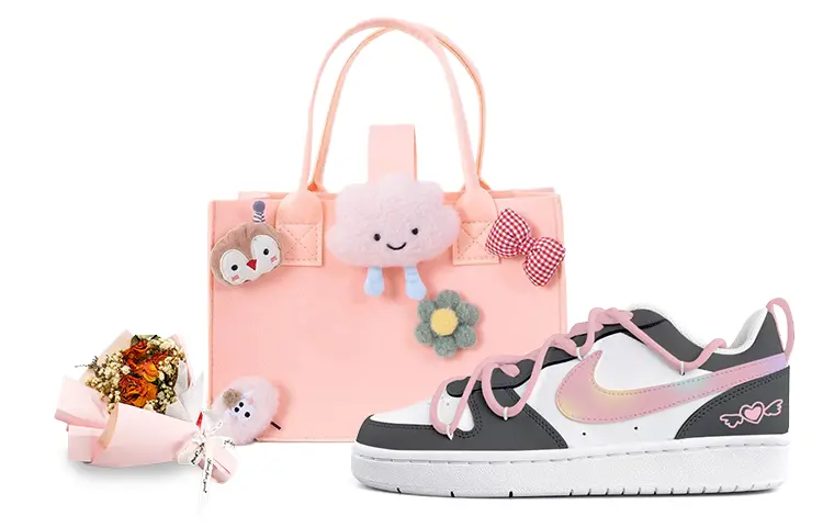 

Женские кроссовки для скейтбординга Nike Court Borough, Pink