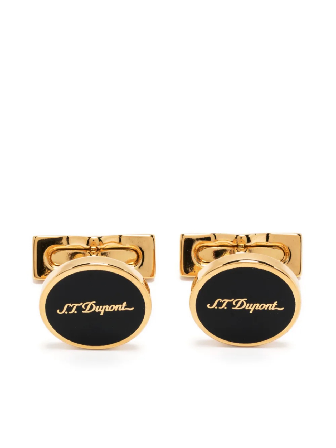 

S.T. Dupont запонки с логотипом, золотой