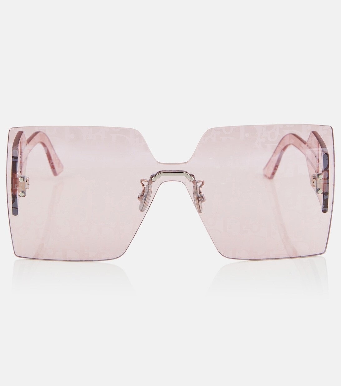 

Квадратные солнцезащитные очки DiorClub M5U Dior Eyewear, розовый