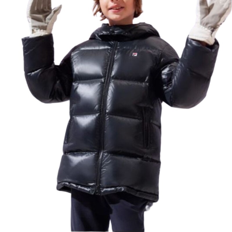 Детские пуховики/жилеты Fila Kids, зеленый — фото 3