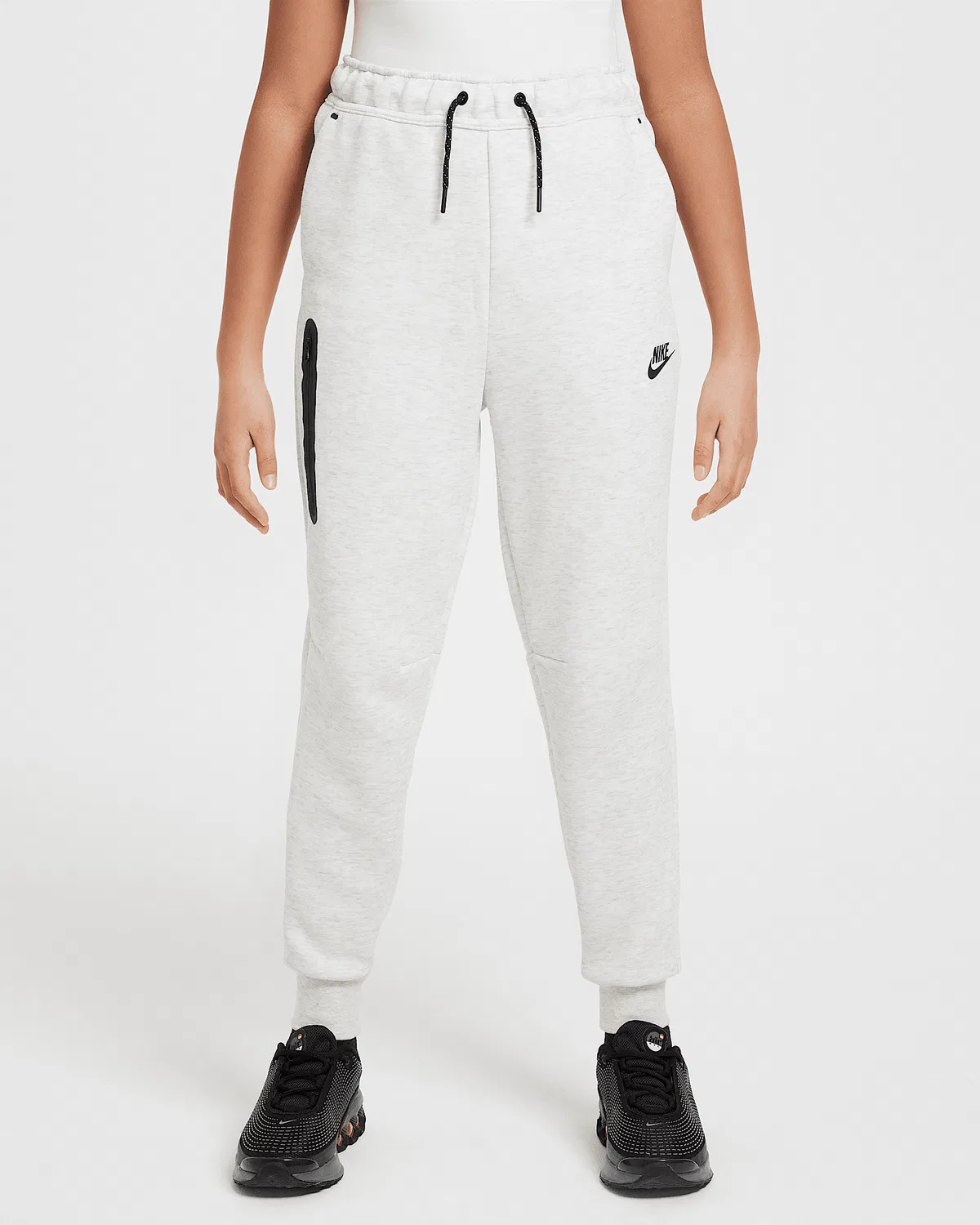 Джоггеры для девочек Nike Sportswear Tech Fleece, Light Grey/Heather/Black/Black