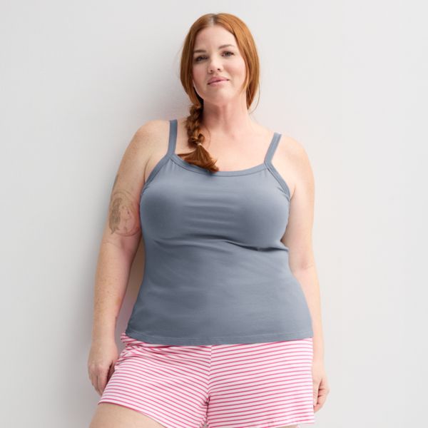 

Пижамная майка больших размеров Sonoma Goods For Life, цвет stormy weather