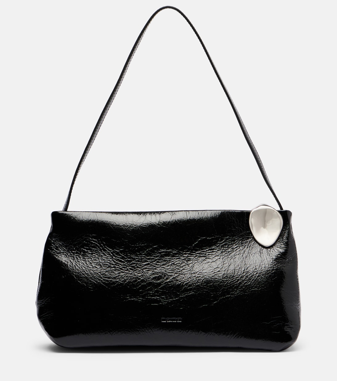 

Сумка через плечо из кожи Jewel Zip Jil Sander, черный