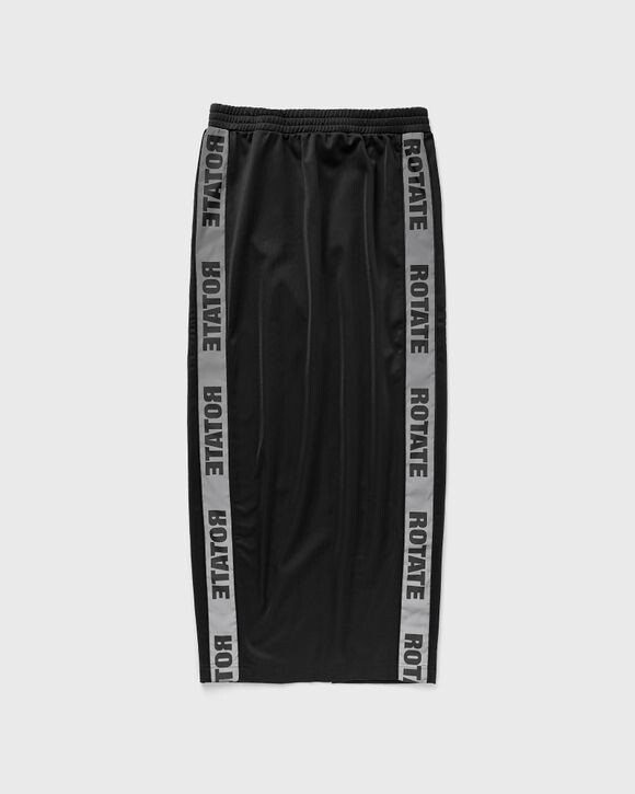 

Юбка Rotate Birger Christensen Maxi Straight Slit Skirt, черный