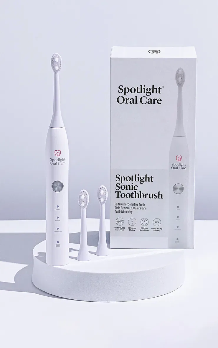 Звуковая зубная щетка Sonic Electric Toothbrush Prettylittlething, белый — фото 2