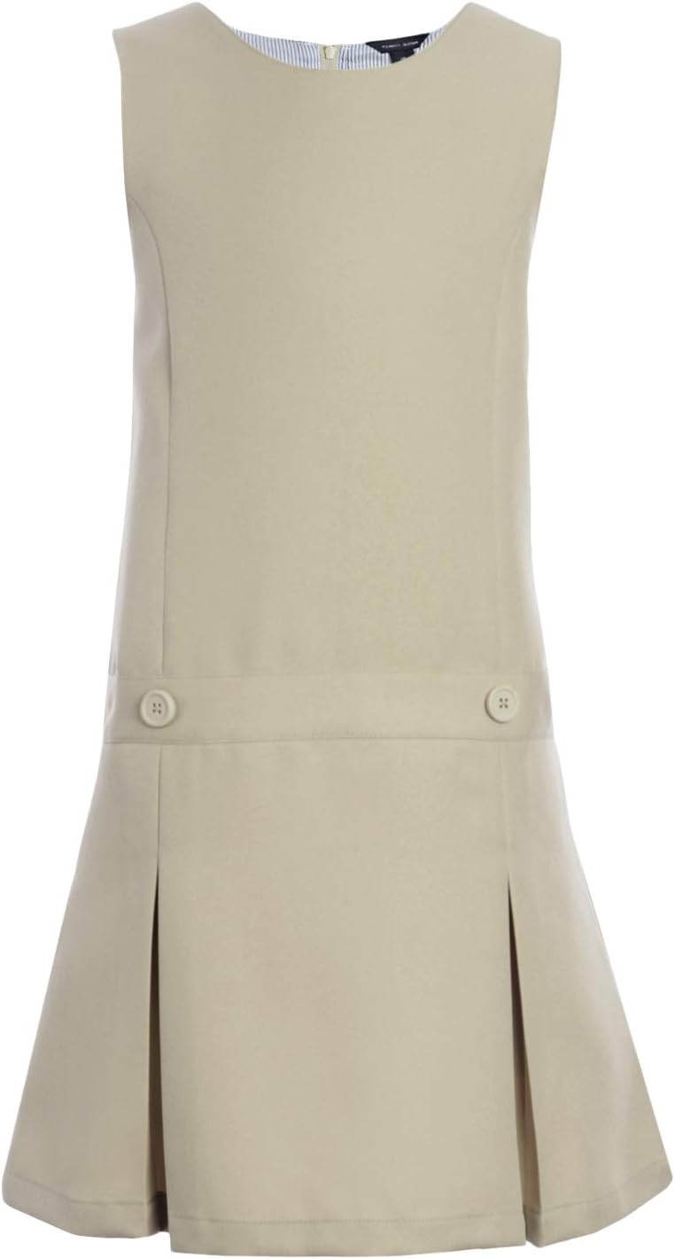 

Tommy Hilfiger Girls, Платье-джемпер на подкладке, классический однотонный, школьная форма, Khaki