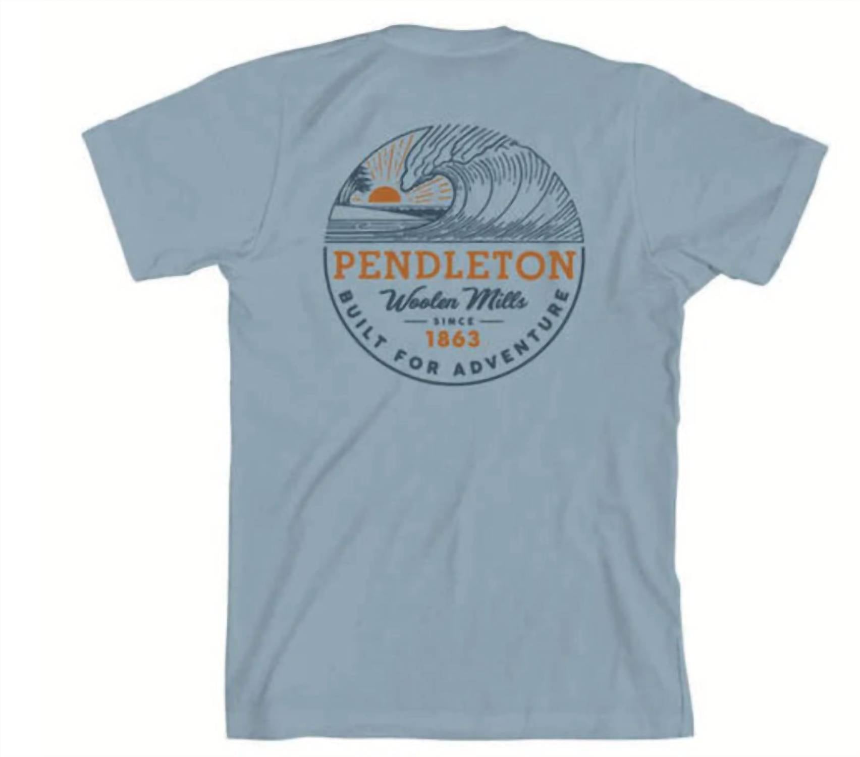 

Мужская футболка Heritage из денима Adventure Wave / Stone Wash PENDLETON, цвет adventure wave / stone wash denim