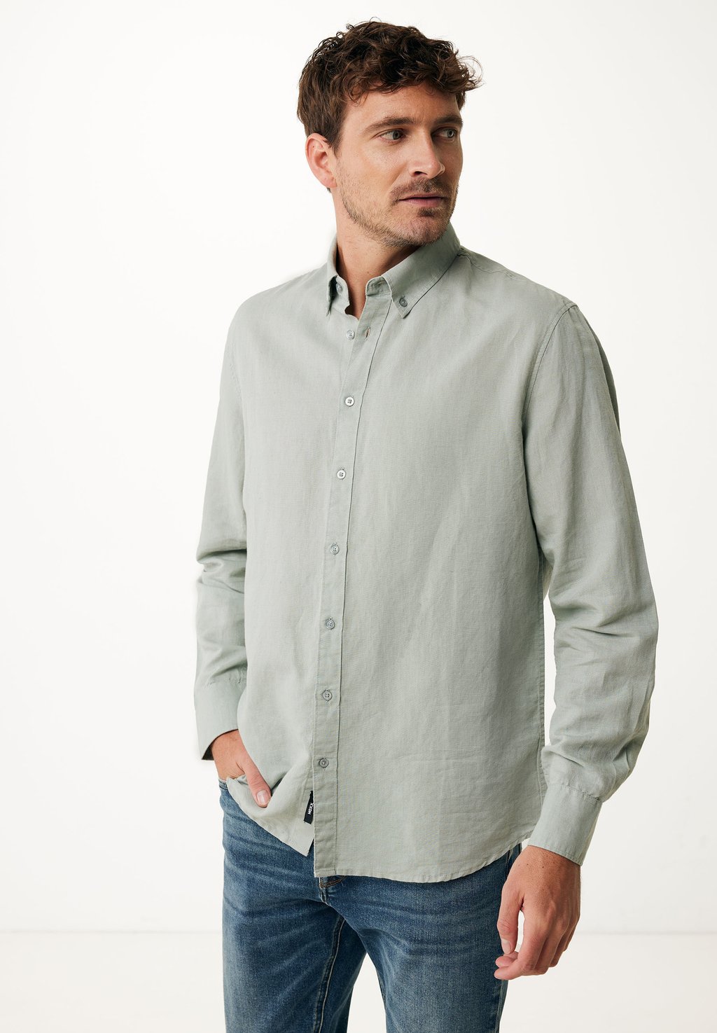 

Рубашка LONG SLEEVE CALEB BASIC Mexx, зеленый