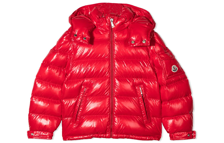 

Детская утепленная куртка Moncler, красная