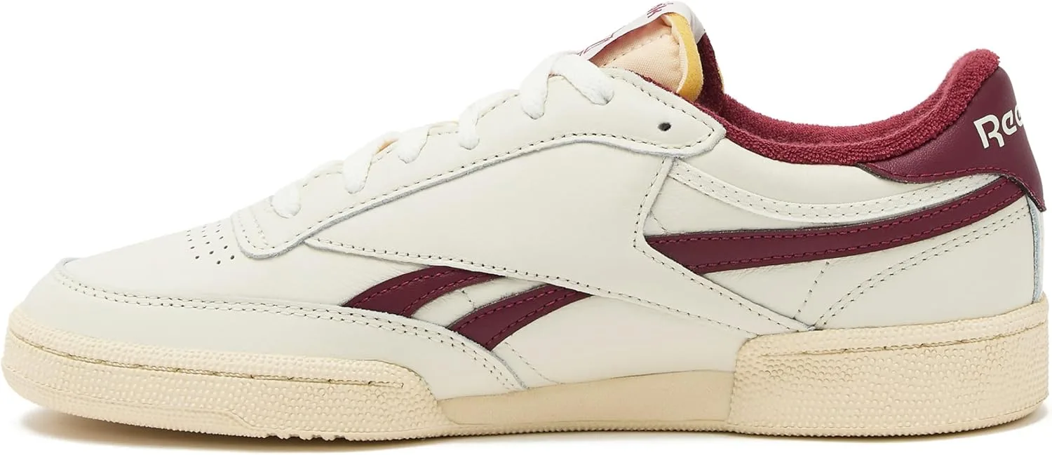 Кроссовки Reebok Unisex Club C Revenge Vintage, белый/бордовый — фото 3