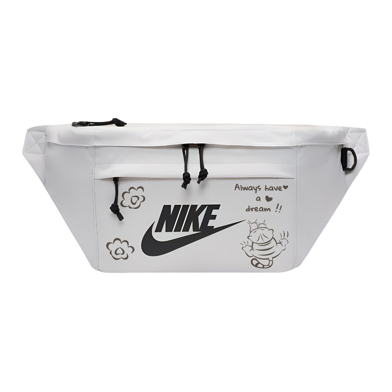 

Nike Одноплечевая набедренная сумка через плечо унисекс белая, Line Ginger Cat