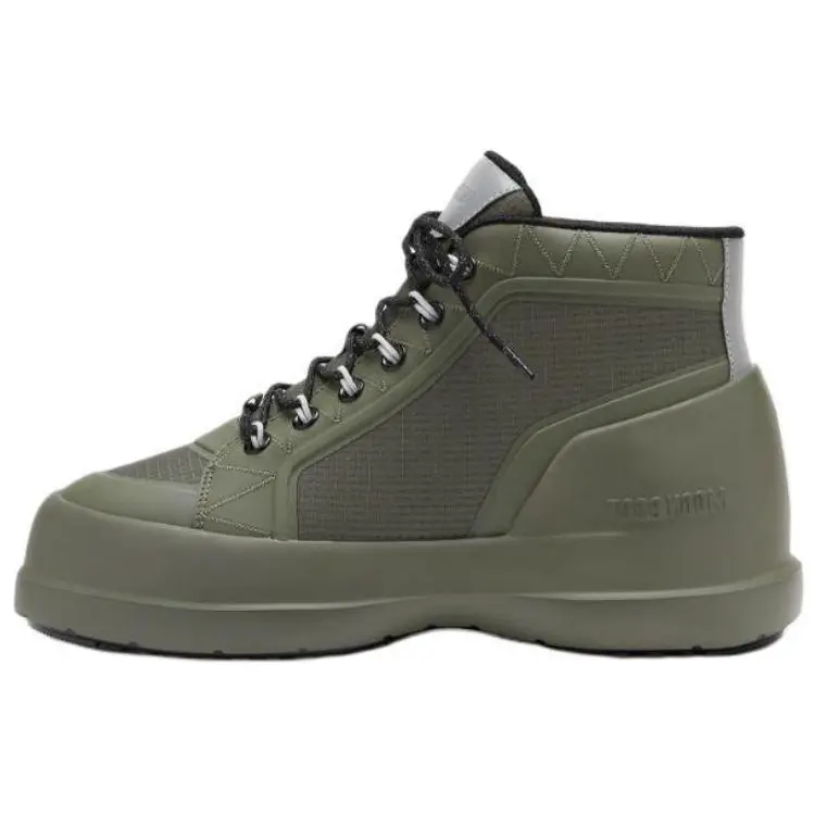 Moon Boot Луна Короткие уличные ботинки мужские зелёные, цвет Green — фото 2