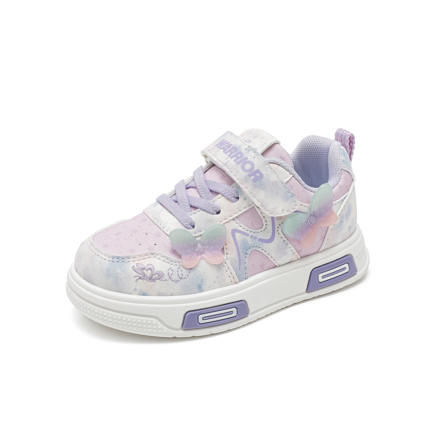 

Детские кроссовки для скейтбординга Girls' Athletic Shoes Lightweight Cushioning Slip Resistant Anti Kick Low top WARRIOR, фиолетовый