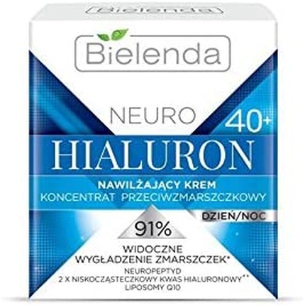 

Neuro Hialuron Увлажняющий крем-концентрат против морщин 40+ День Ночь 50 мл, Bielenda