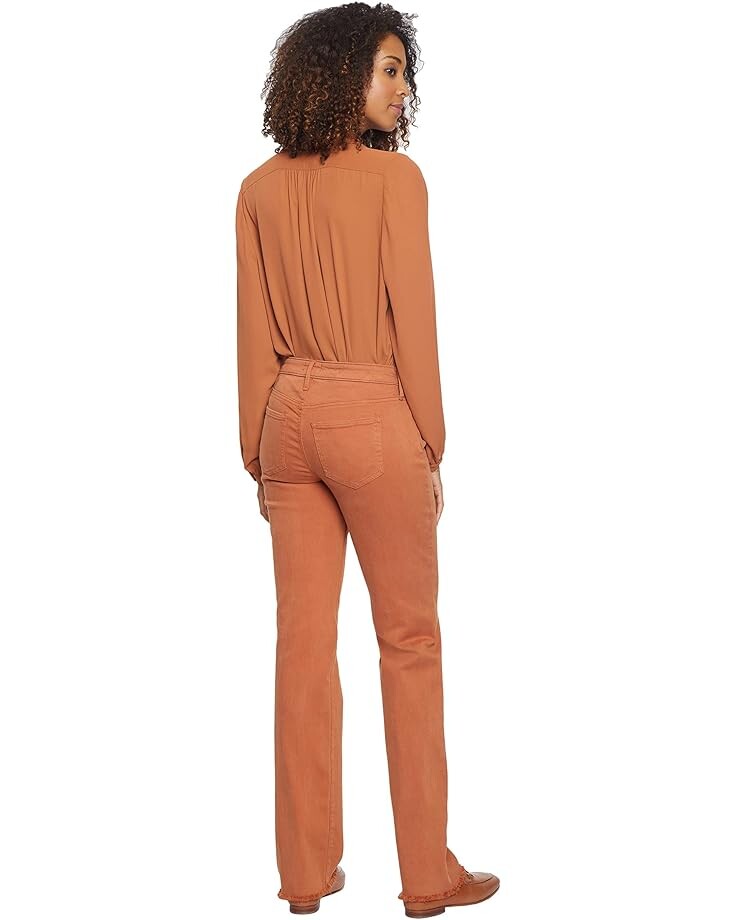 

Джинсы NYDJ Mid-Rise Relaxed Straight Jeans in Walnut Reactive, цвет Walnut Reactive