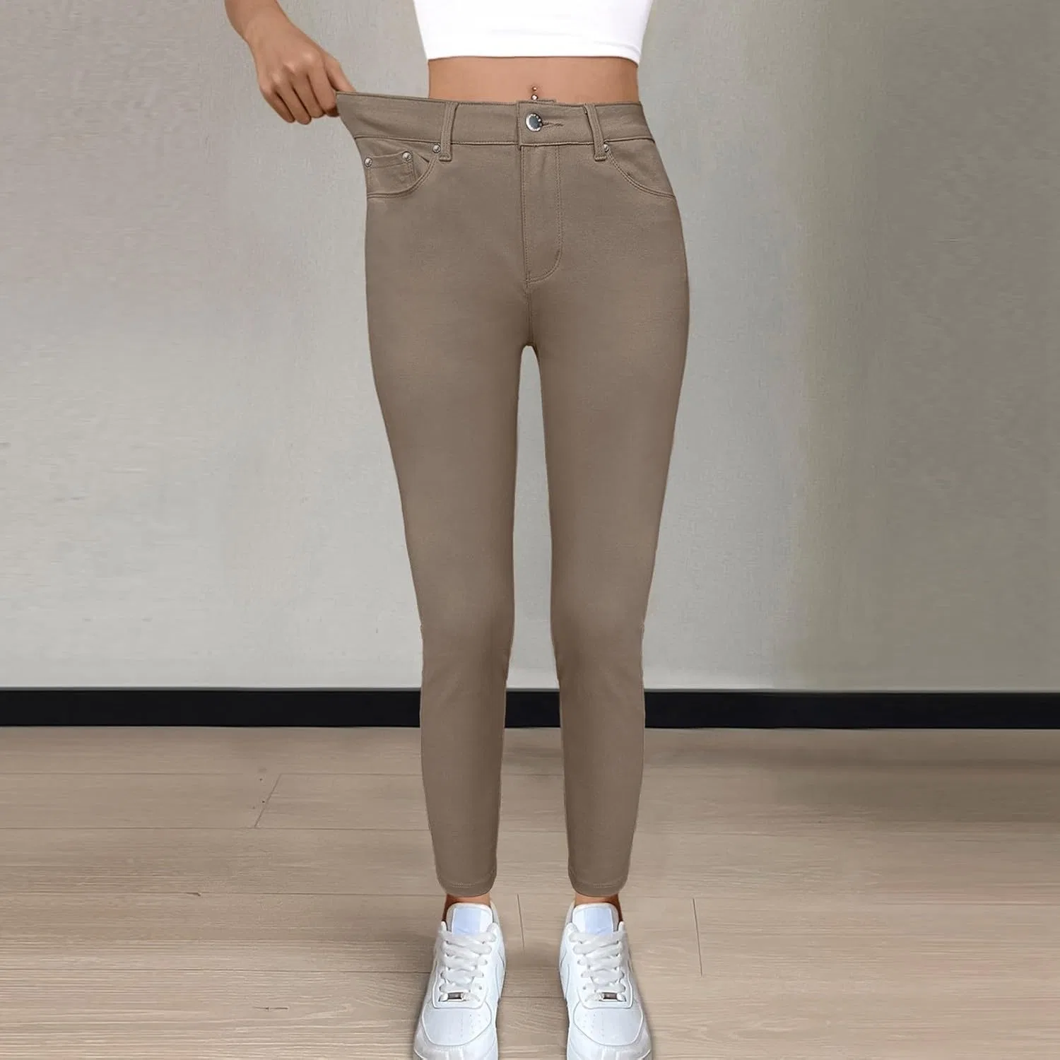 Джинсы скинни khaki — фото 2