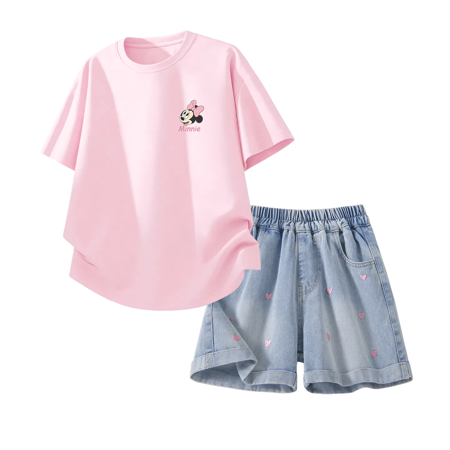 Спортивный костюм Casual Sportswear Disney детский розовый с джинсово-синим