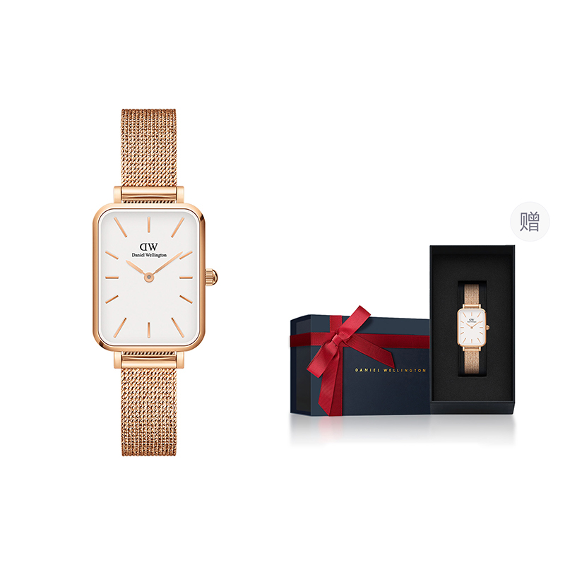 

DW/DanielWellington Часы Daniel Wellington Quadro Pressed Melrose 20x26mm, White Dial
