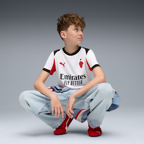Футболка для больших детей Ac Milan 25/26 Away Replica Puma, белый — фото 3