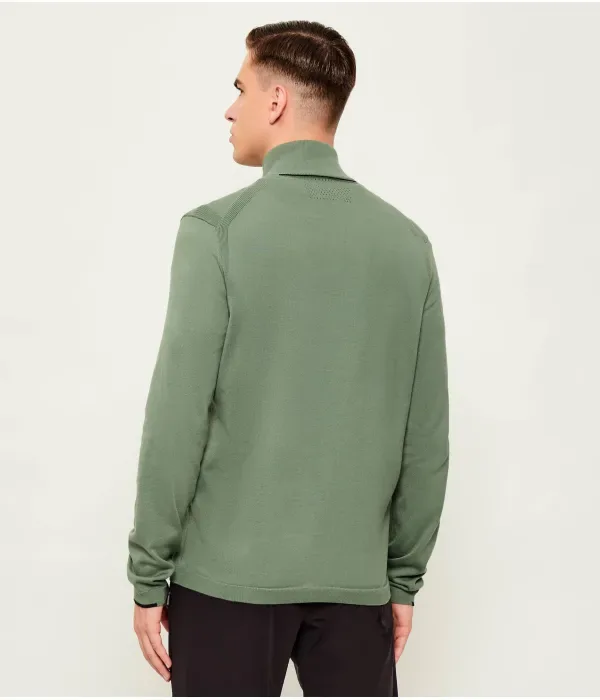 Свитер K_Ever-X QZ regular fit Boss Green, зеленый — фото 3