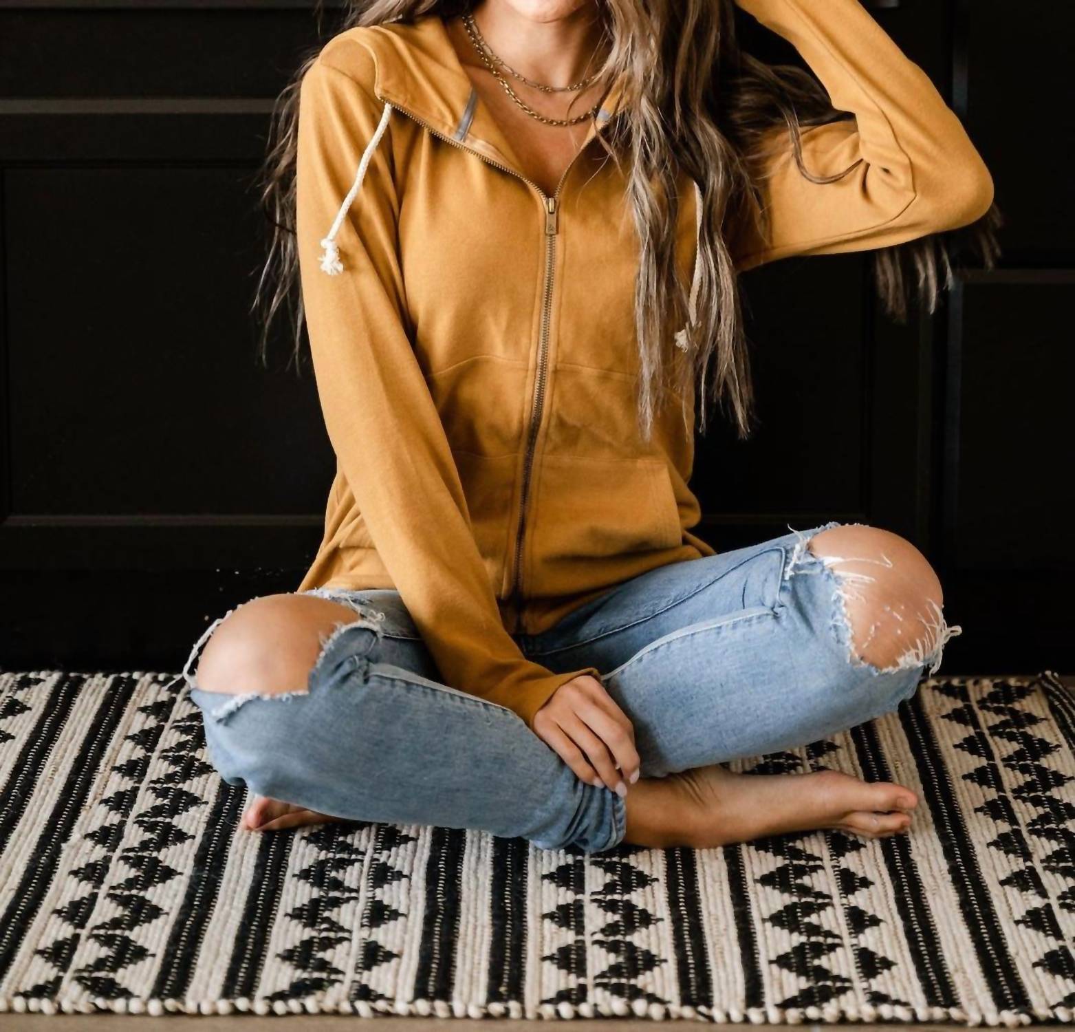 

Толстовка Fullzip в кленовом цвете AMPERSAND AVE, цвет maple