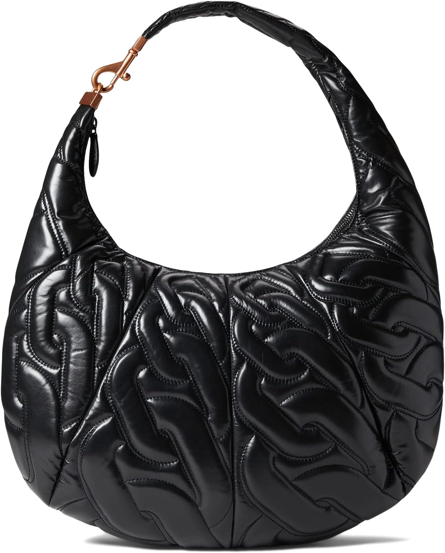 

Сумка Rebecca Minkoff Chain Quilt Croissant Hobo, черный