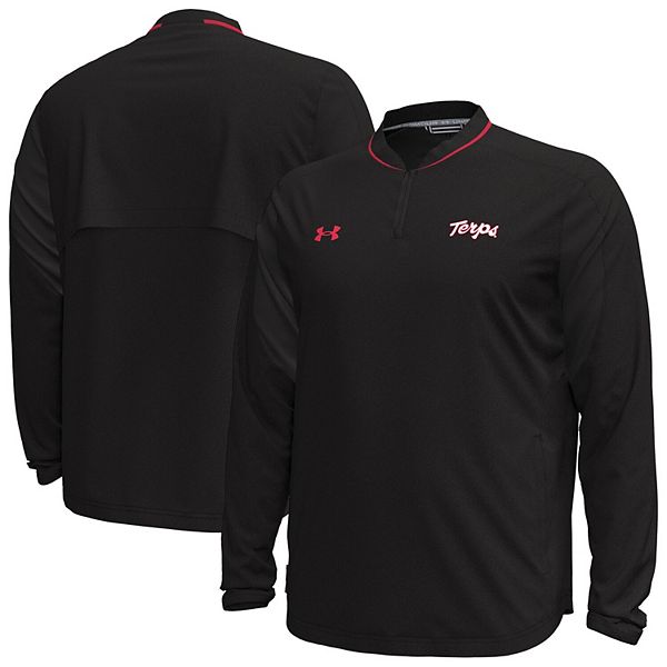 

Мужская черная куртка quarter-zip с длинным рукавом Maryland Terrapins Motivate Under Armour