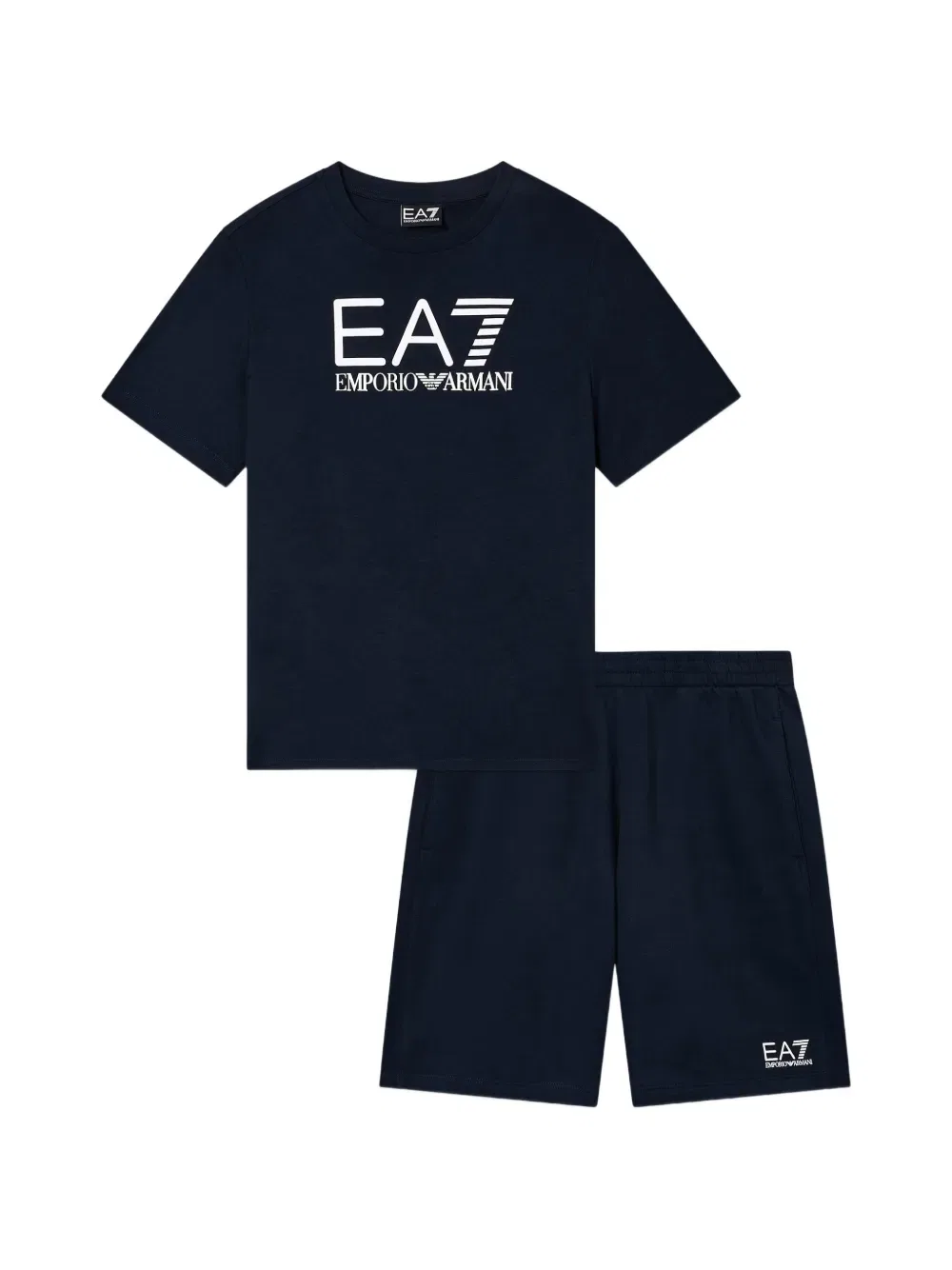 Комплект шорт с логотипом Emporio Armani Kids, синий