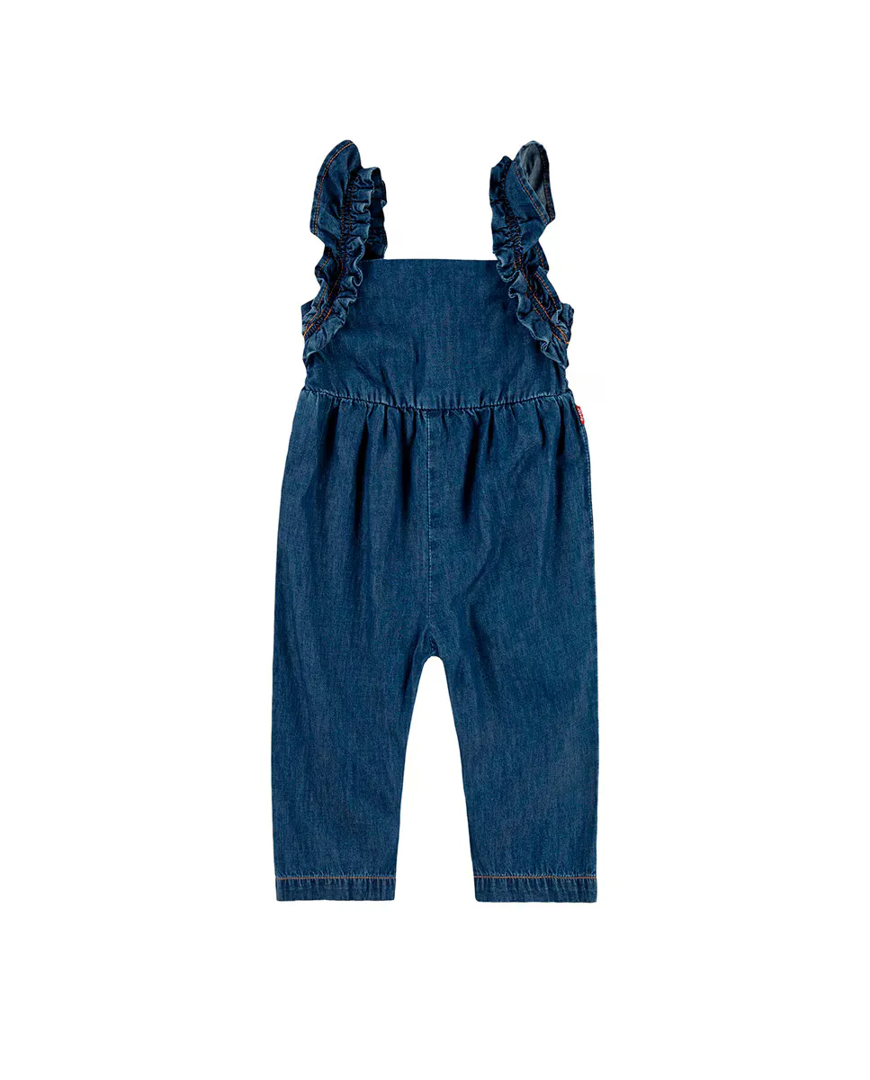 

Комбинезон для девочки с оборками на бретелях Levi's, синий