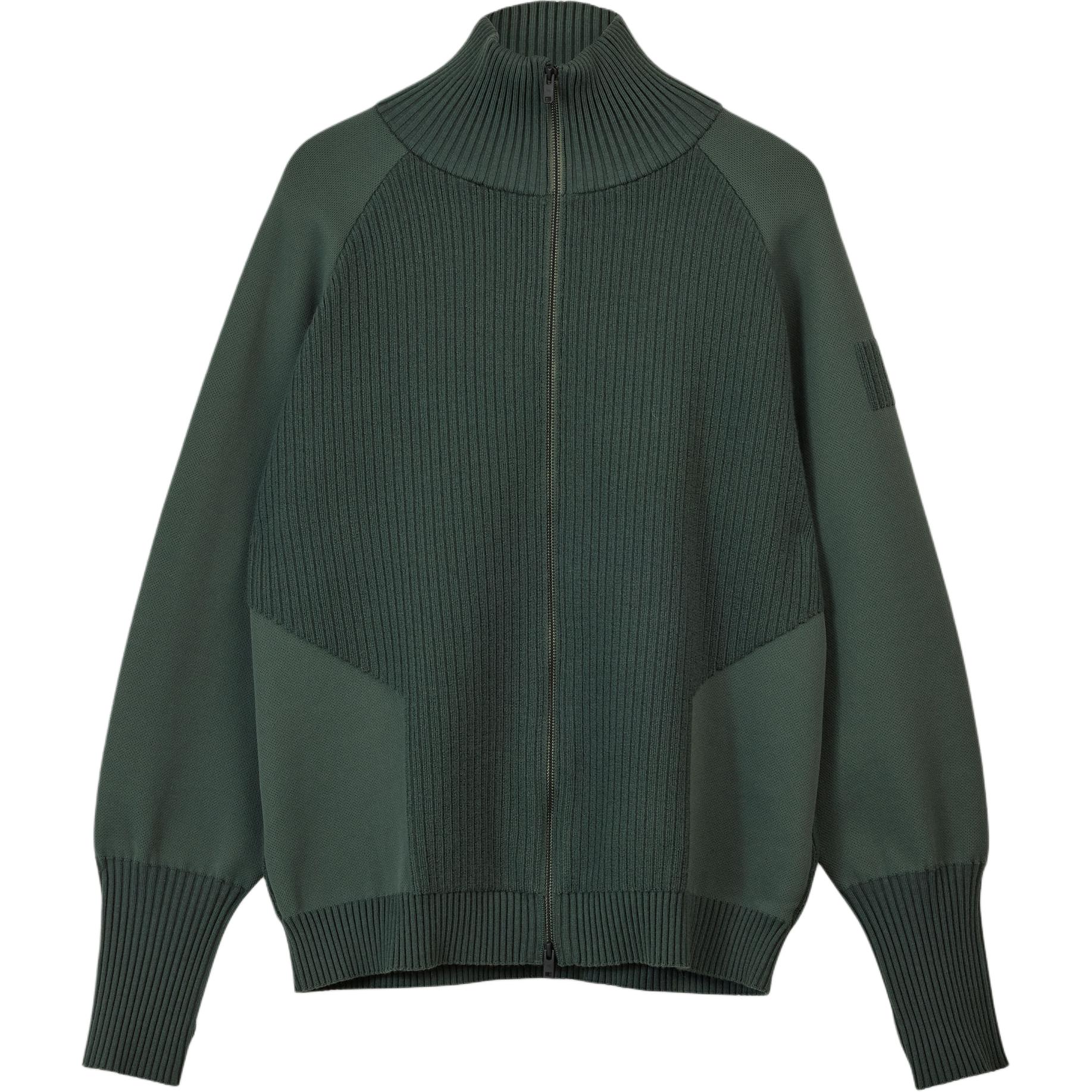 

Свитер с воронкообразным воротником Unisex Gray Stone Green Adidas, зеленый