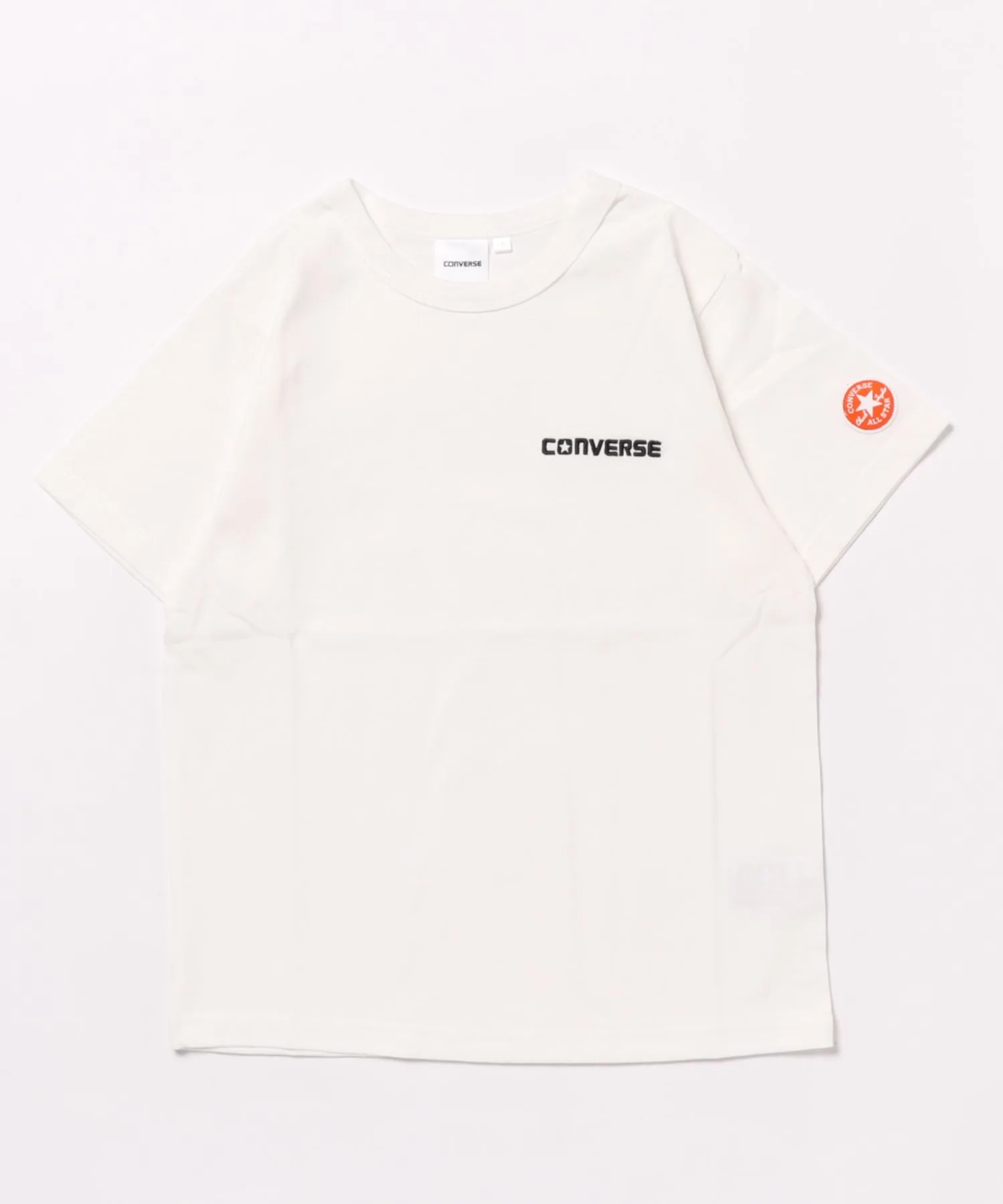 Детская футболка CONVERSE с логотипом, белая