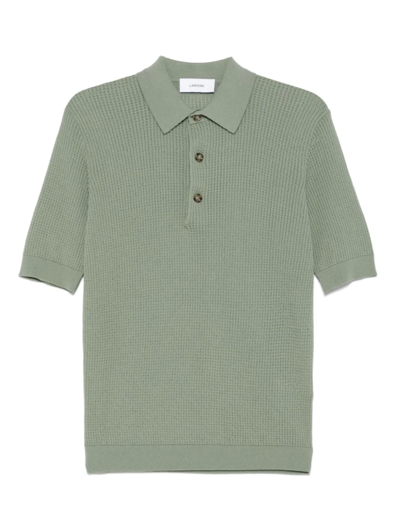 

Фактурная рубашка поло Lardini, зеленый