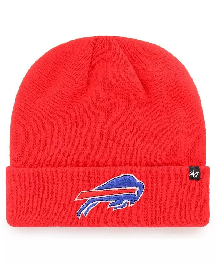 

Мужская красная базовая вязаная шапка Buffalo Bills с манжетами '47 Brand