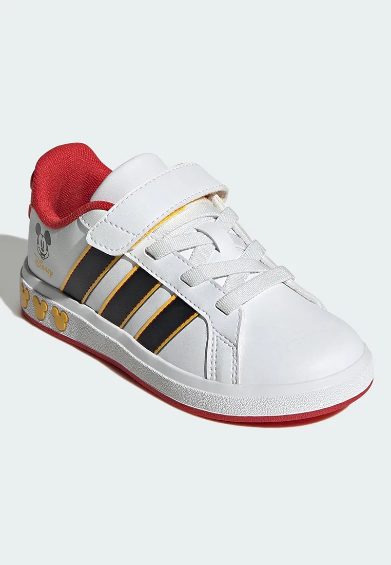 Кроссовки, Adidas x Disney Mickey Mouse, Grand Court, белые — фото 2