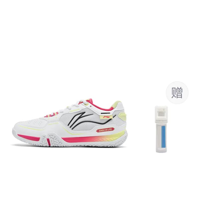 Кроссовки для бадминтона Li-Ning с амортизацией, противоскользящие, износостойкие, низкие, серо-красные