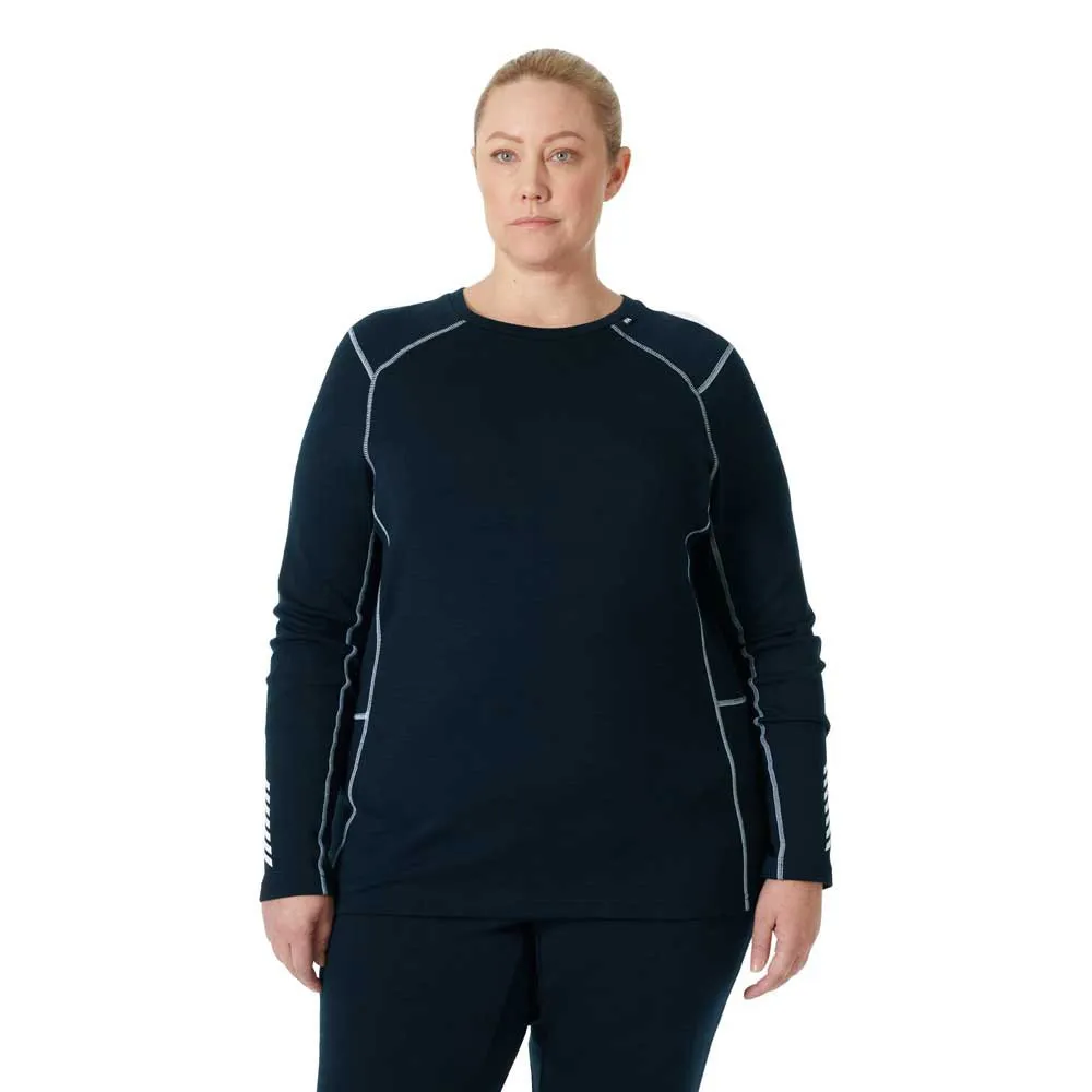 

Базовый слой Helly Hansen Lifa Merino Midweight Plus long sleeve, синий