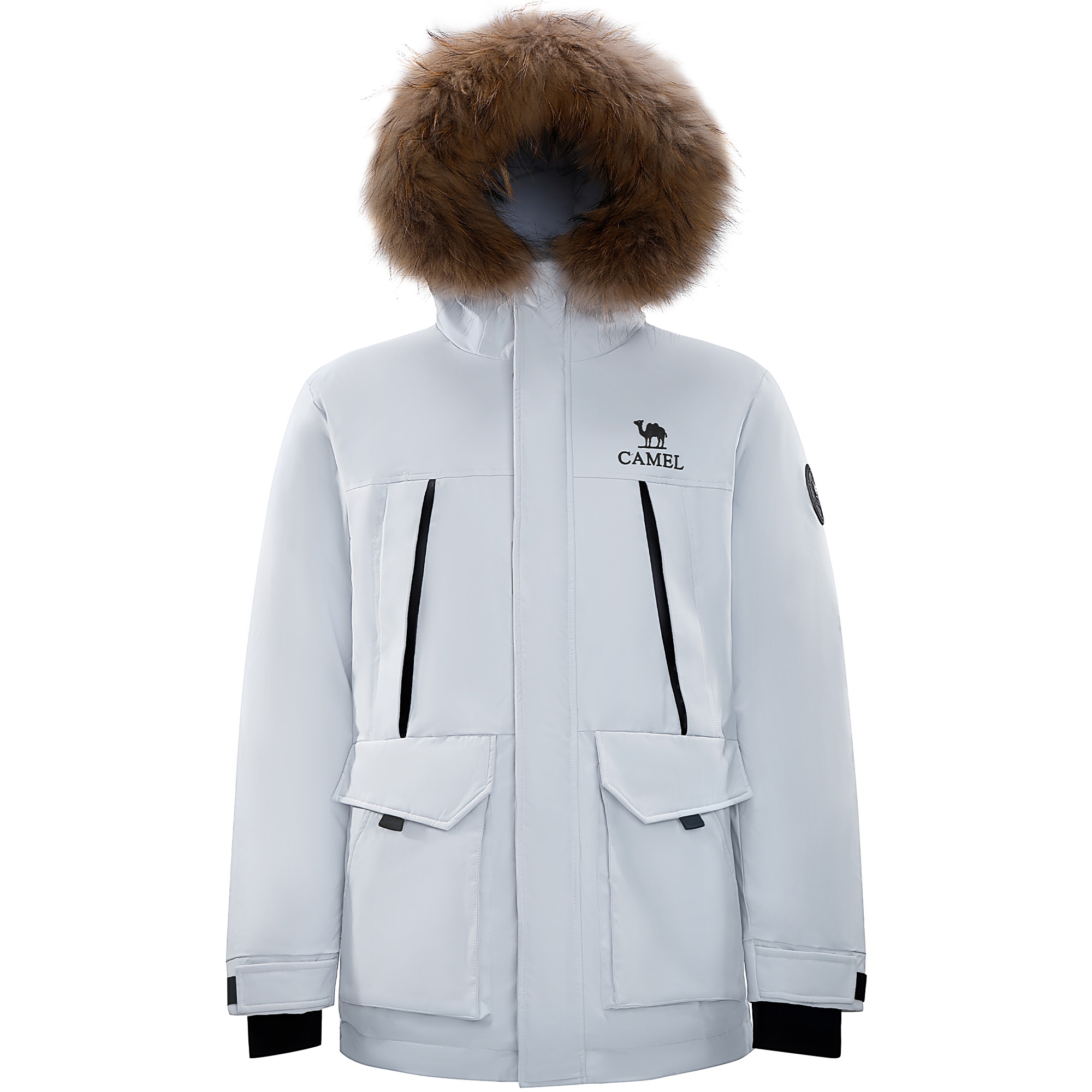 

Теплая куртка из флисовой коллекции Down Unisex CAMEL, snow mist серый