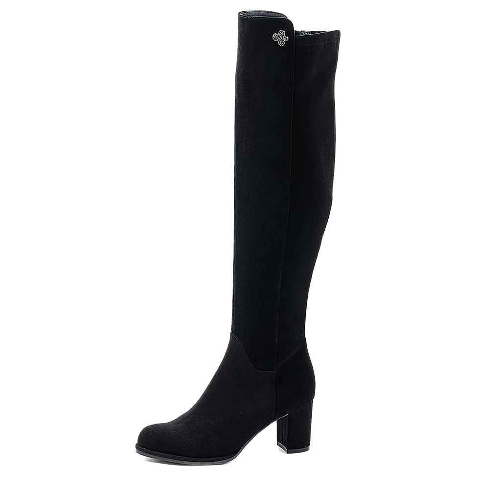 Сапоги выше колена женские COMELY, Black