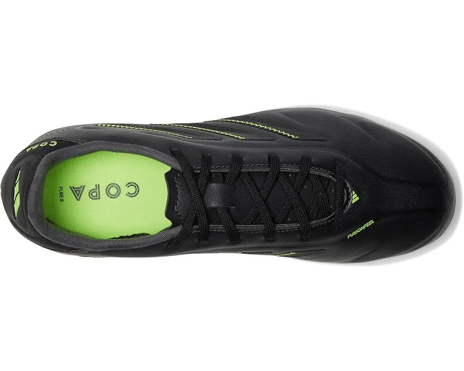 Кроссовки Adidas Kids Copa League Pure 3 Firm Ground/Multi Ground Cleats (Little Kid/Big Kid), Black/Solid Grey/Lucid Lemon — фото 2