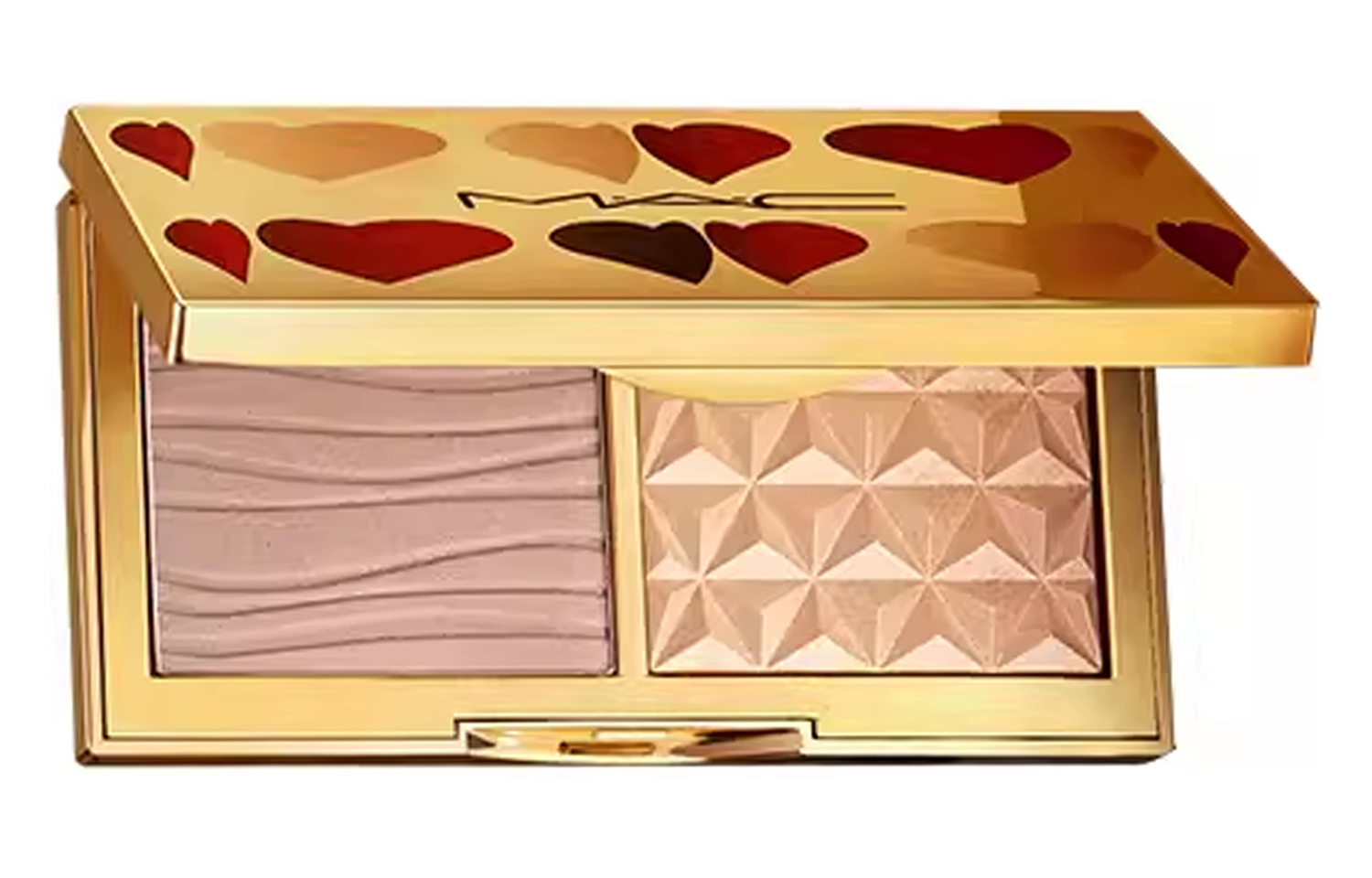 

MAC Ограниченная коллекция ко дню Циси Heart Small Gold Box Ginger хайлайтер для макияжа легко растушевывается для контуринга лица 7г